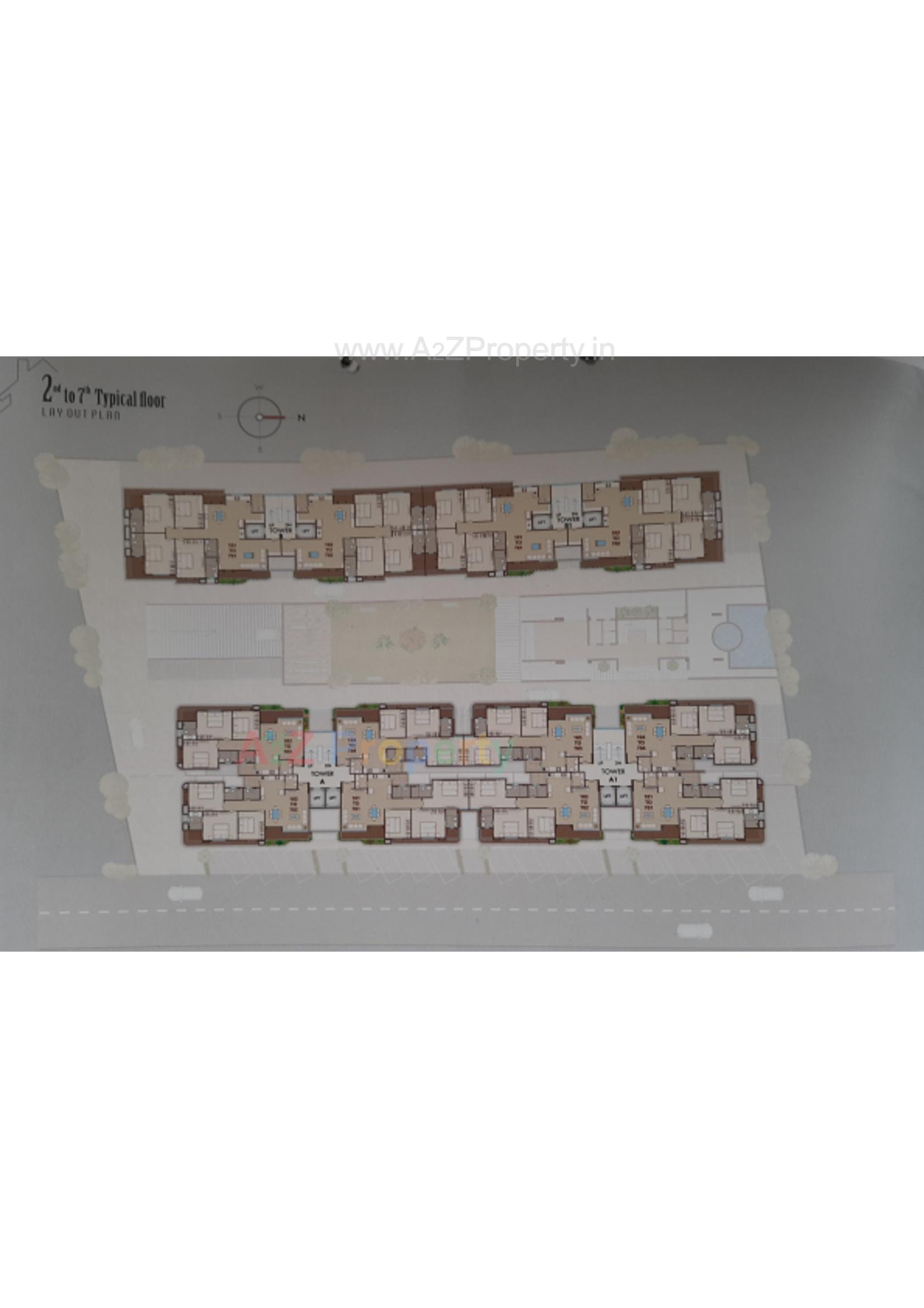 Layout of real estate project Shree Siddheshwar Pacific located at Harni, Vadodara, Gujarat