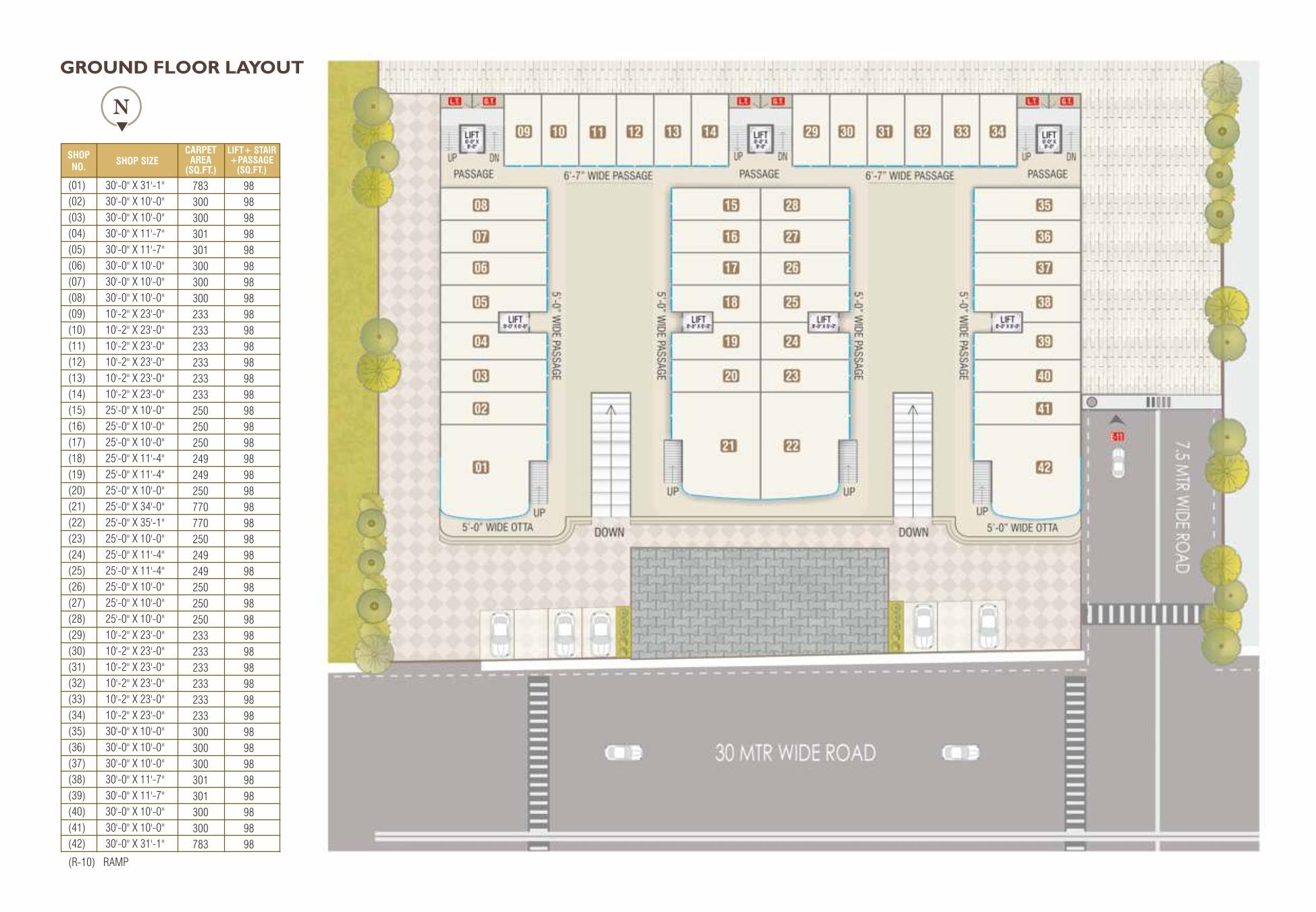 Ground Floor of real estate project Shree Siddheshwar Paradise located at Harni, Vadodara, Gujarat