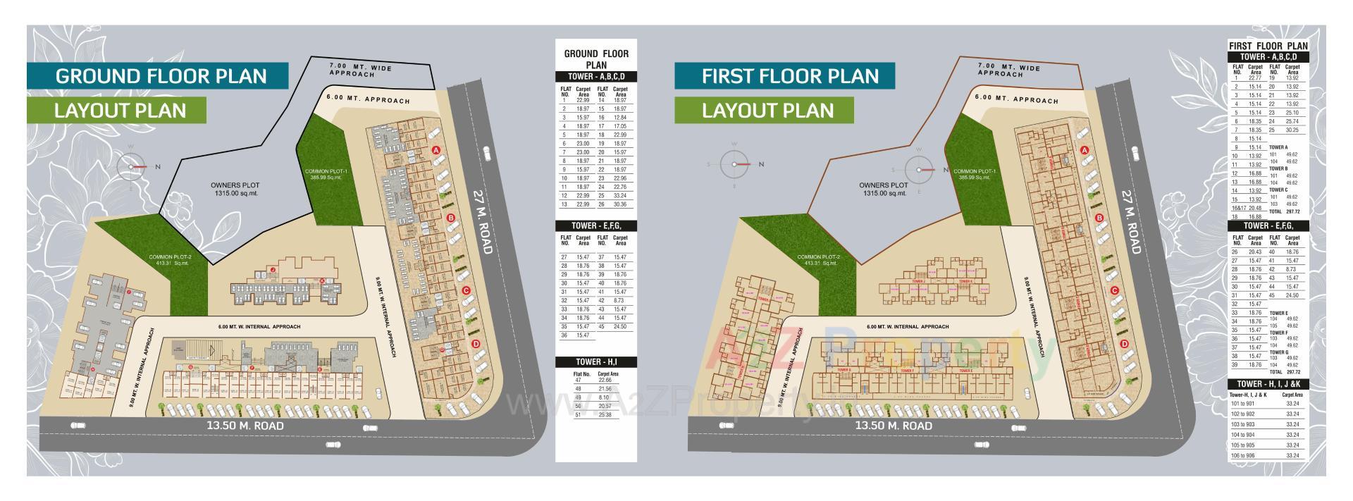 Layout of real estate project Shree Siddheshwarheshwar located at Kasba, Vadodara, Gujarat