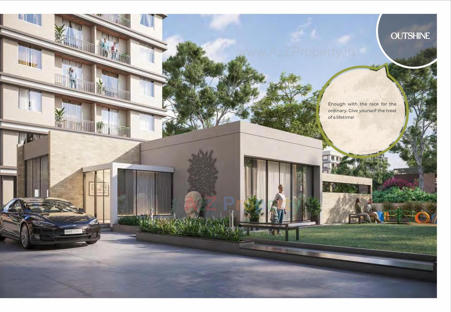 3D Elevation of real estate project Shree Siddheshwar Pride located at Bapod, Vadodara, Gujarat