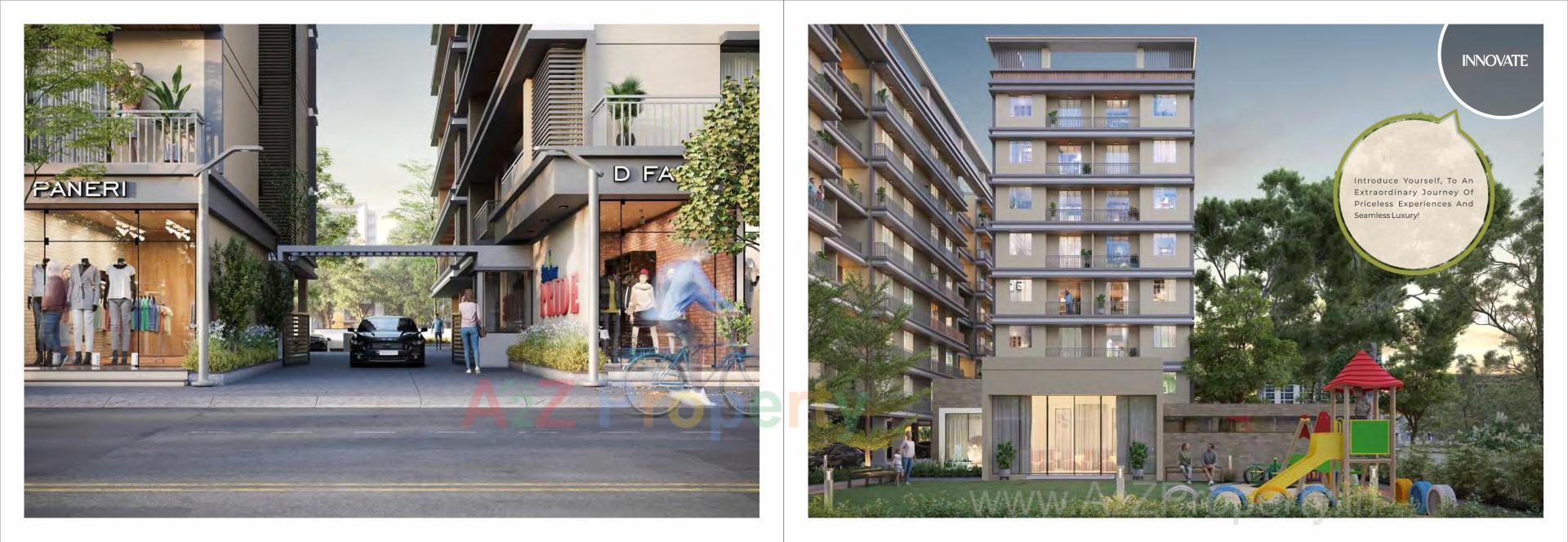 3D Elevation of real estate project Shree Siddheshwar Pride located at Bapod, Vadodara, Gujarat