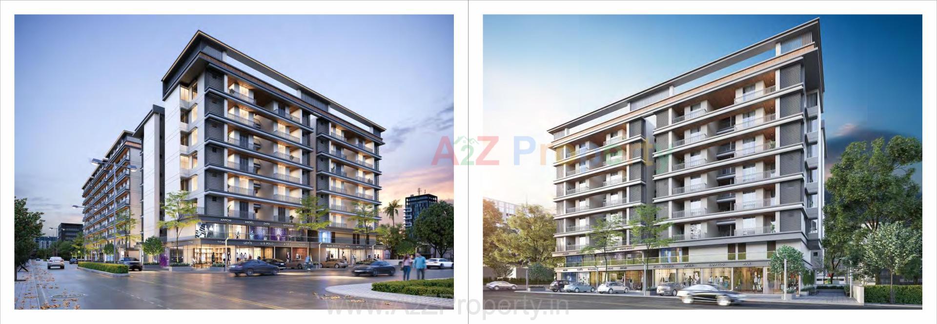 3D Elevation of real estate project Shree Siddheshwar Pride located at Bapod, Vadodara, Gujarat