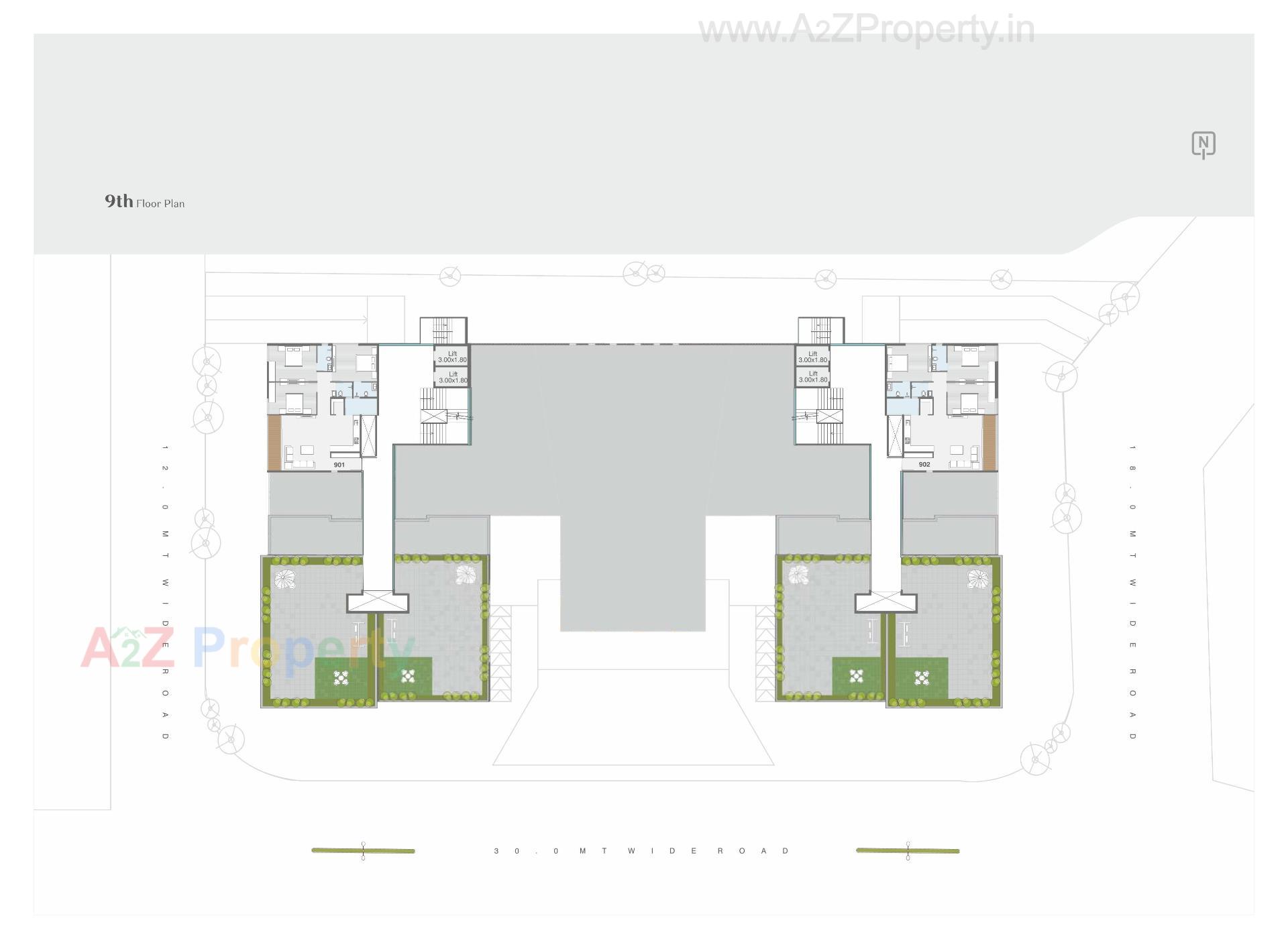 Layout of real estate project Shree Siddheshwar Prime Plus located at Harni, Vadodara, Gujarat