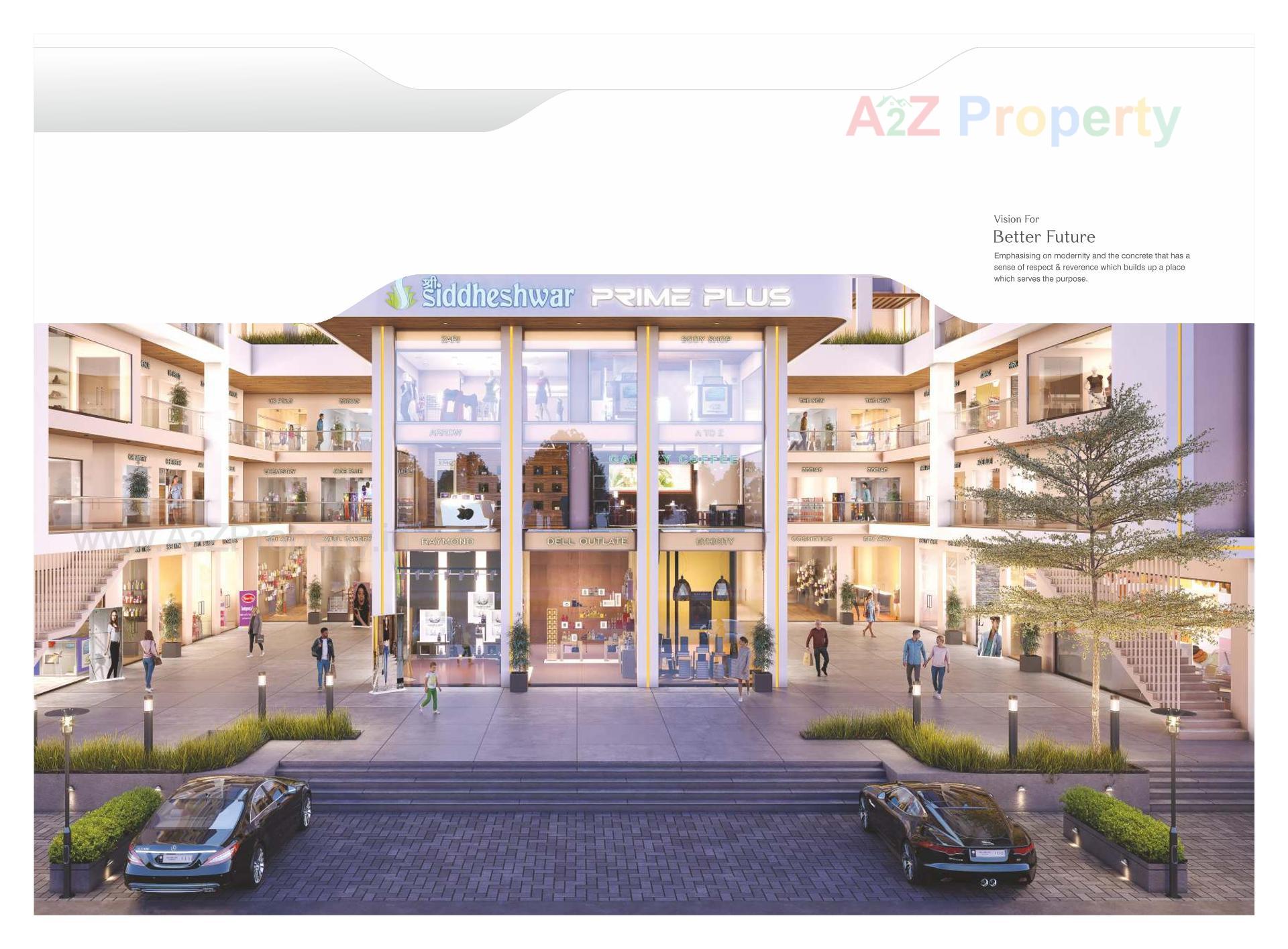 3D Elevation of real estate project Shree Siddheshwar Prime Plus located at Harni, Vadodara, Gujarat