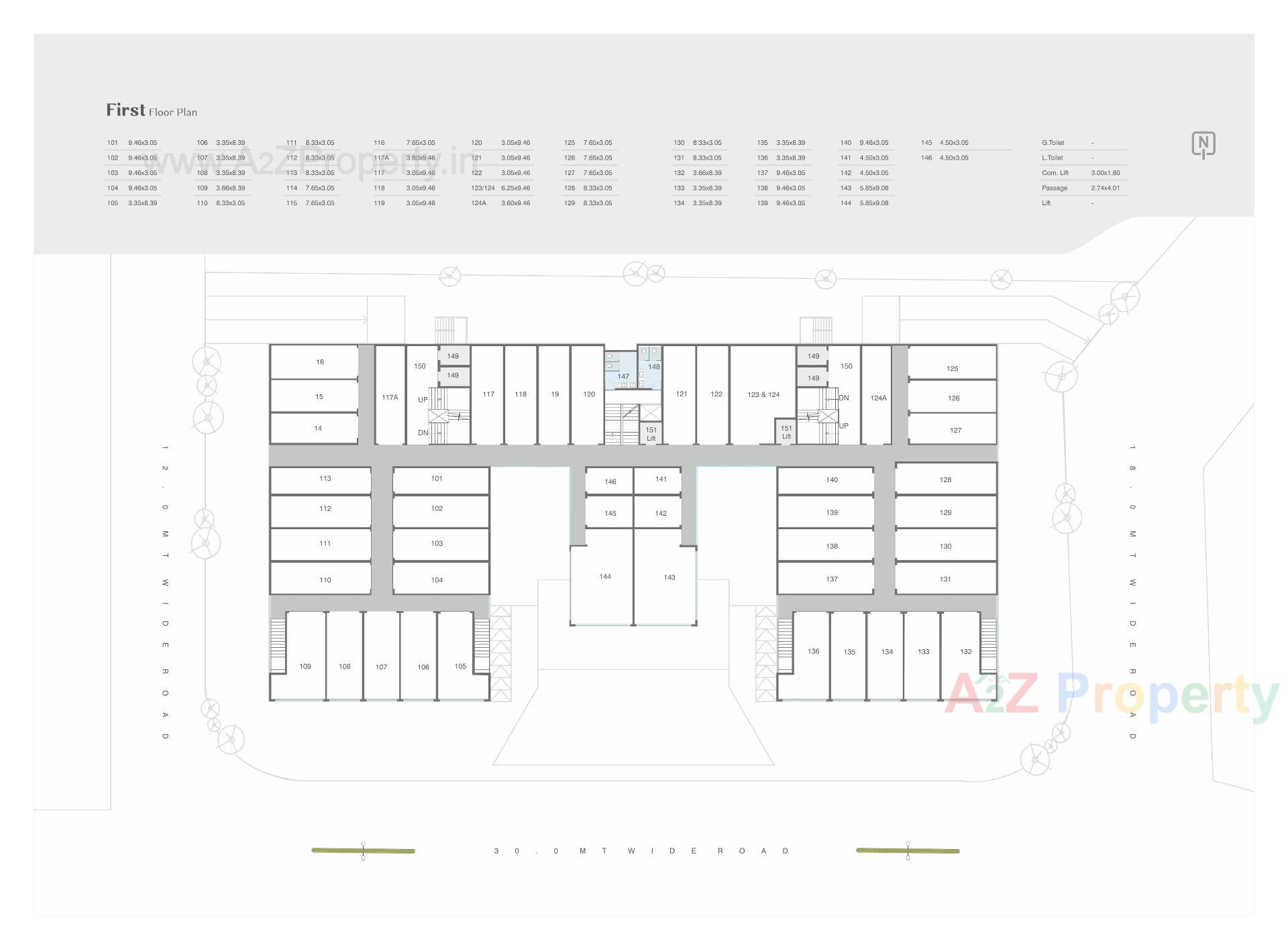 Layout of real estate project Shree Siddheshwar Prime Plus located at Harni, Vadodara, Gujarat