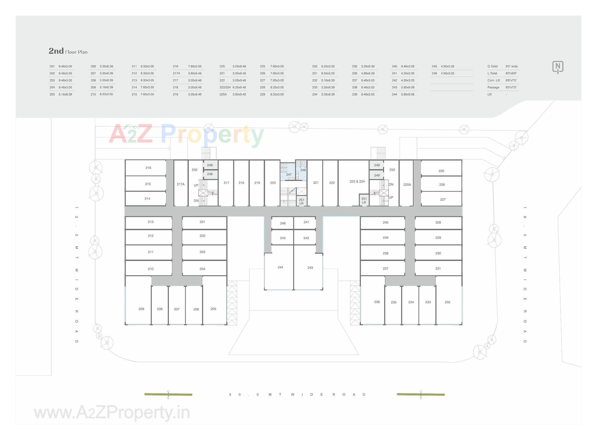 Layout of real estate project Shree Siddheshwar Prime Plus located at Harni, Vadodara, Gujarat