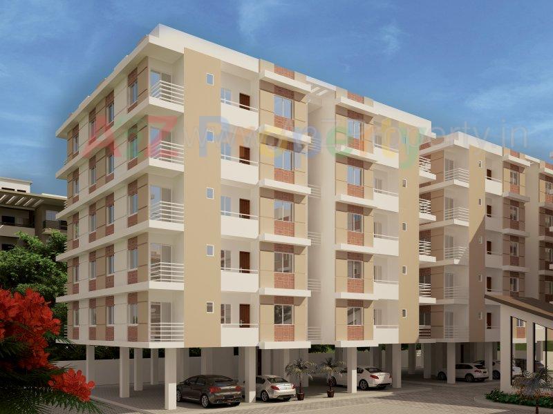 3D Elevation of real estate project Shree Siddheshwer Heights located at Sayajipura, Vadodara, Gujarat