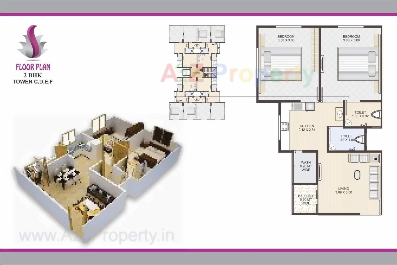 Layout of real estate project Shree Siddheshwer Heights located at Sayajipura, Vadodara, Gujarat