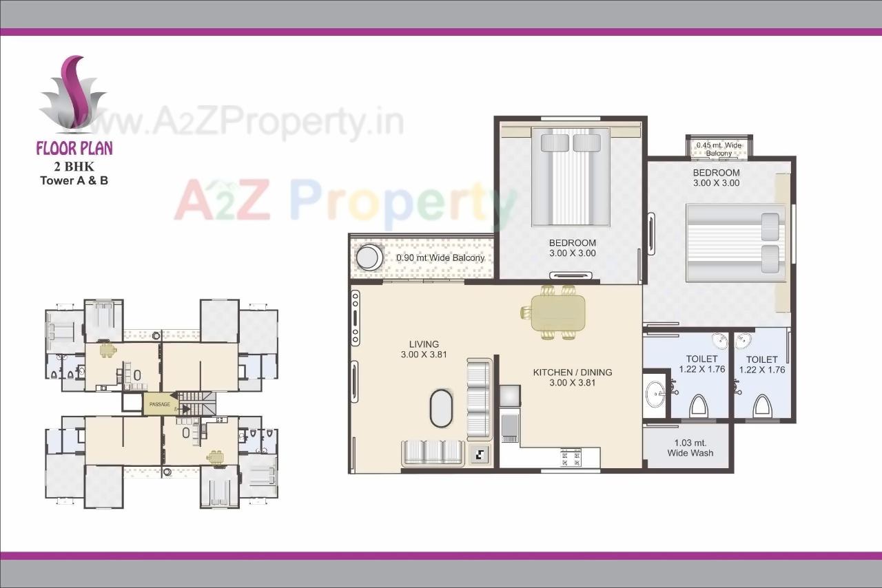 Layout of real estate project Shree Siddheshwer Heights located at Sayajipura, Vadodara, Gujarat