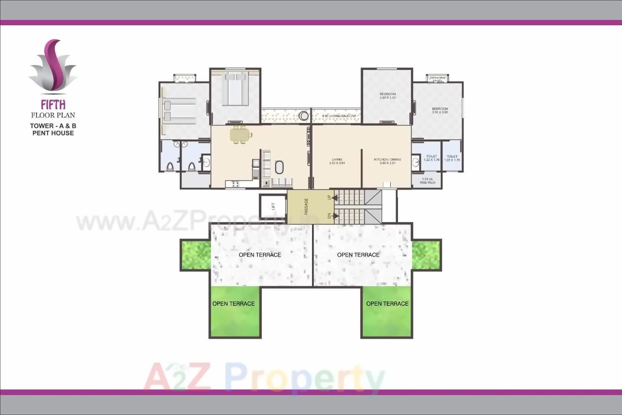 Layout of real estate project Shree Siddheshwer Heights located at Sayajipura, Vadodara, Gujarat