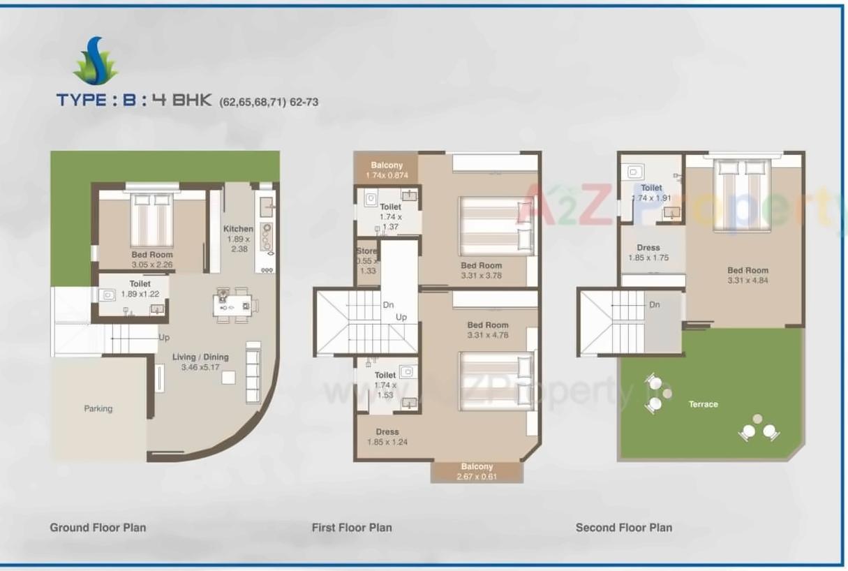 Layout of real estate project Shree Siddheshwer Holy Home located at Sayajipura, Vadodara, Gujarat