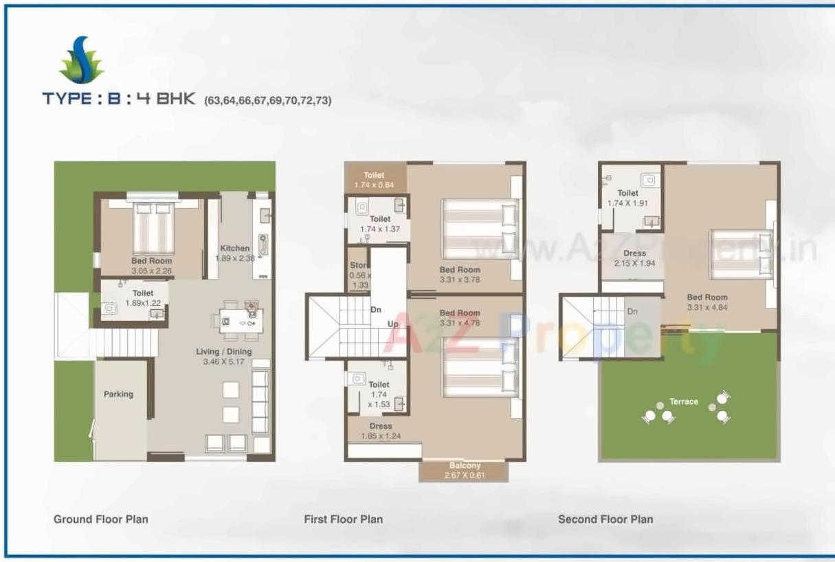 Layout of real estate project Shree Siddheshwer Holy Home located at Sayajipura, Vadodara, Gujarat