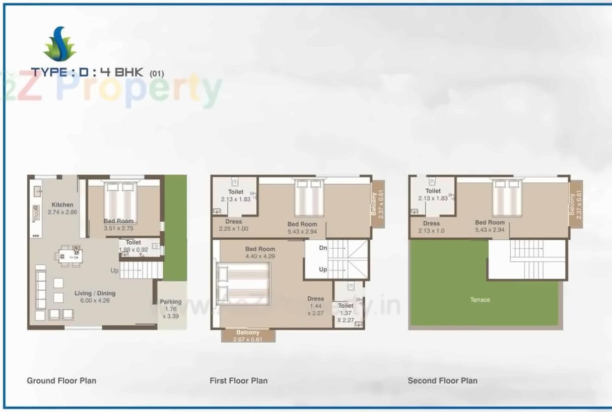 Layout of real estate project Shree Siddheshwer Holy Home located at Sayajipura, Vadodara, Gujarat