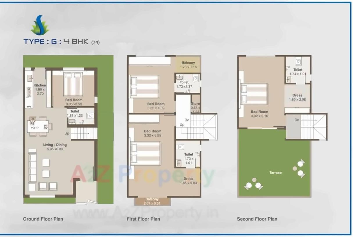Layout of real estate project Shree Siddheshwer Holy Home located at Sayajipura, Vadodara, Gujarat