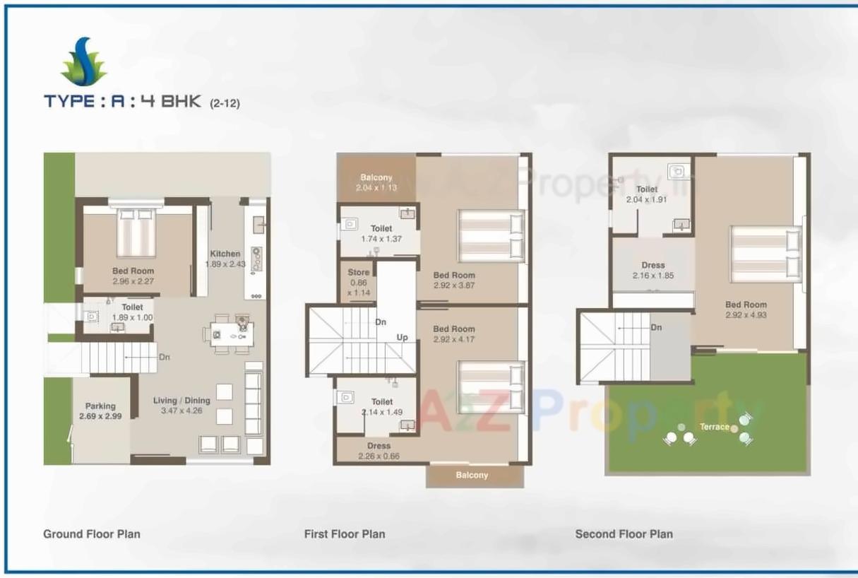 Layout of real estate project Shree Siddheshwer Holy Home located at Sayajipura, Vadodara, Gujarat