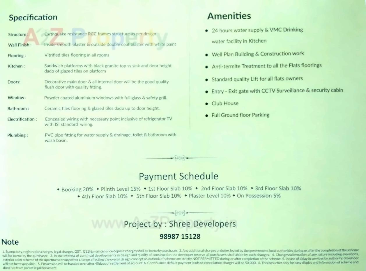  of real estate project Shree Siddhi Heights located at Danteshwar, Vadodara, Gujarat