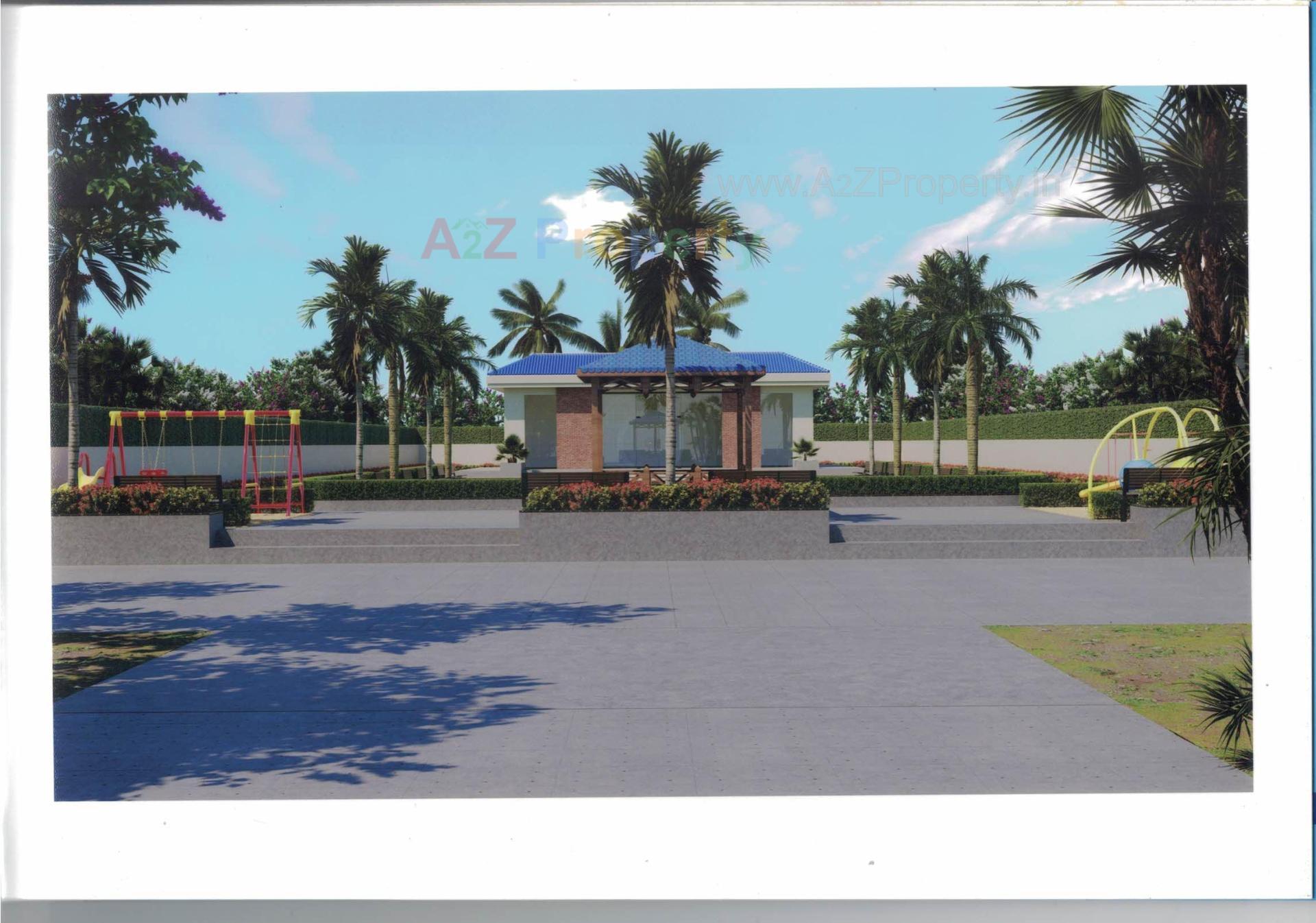 3D Elevation of real estate project Shree Siddhivinayak Bunglows located at Karjan, Vadodara, Gujarat