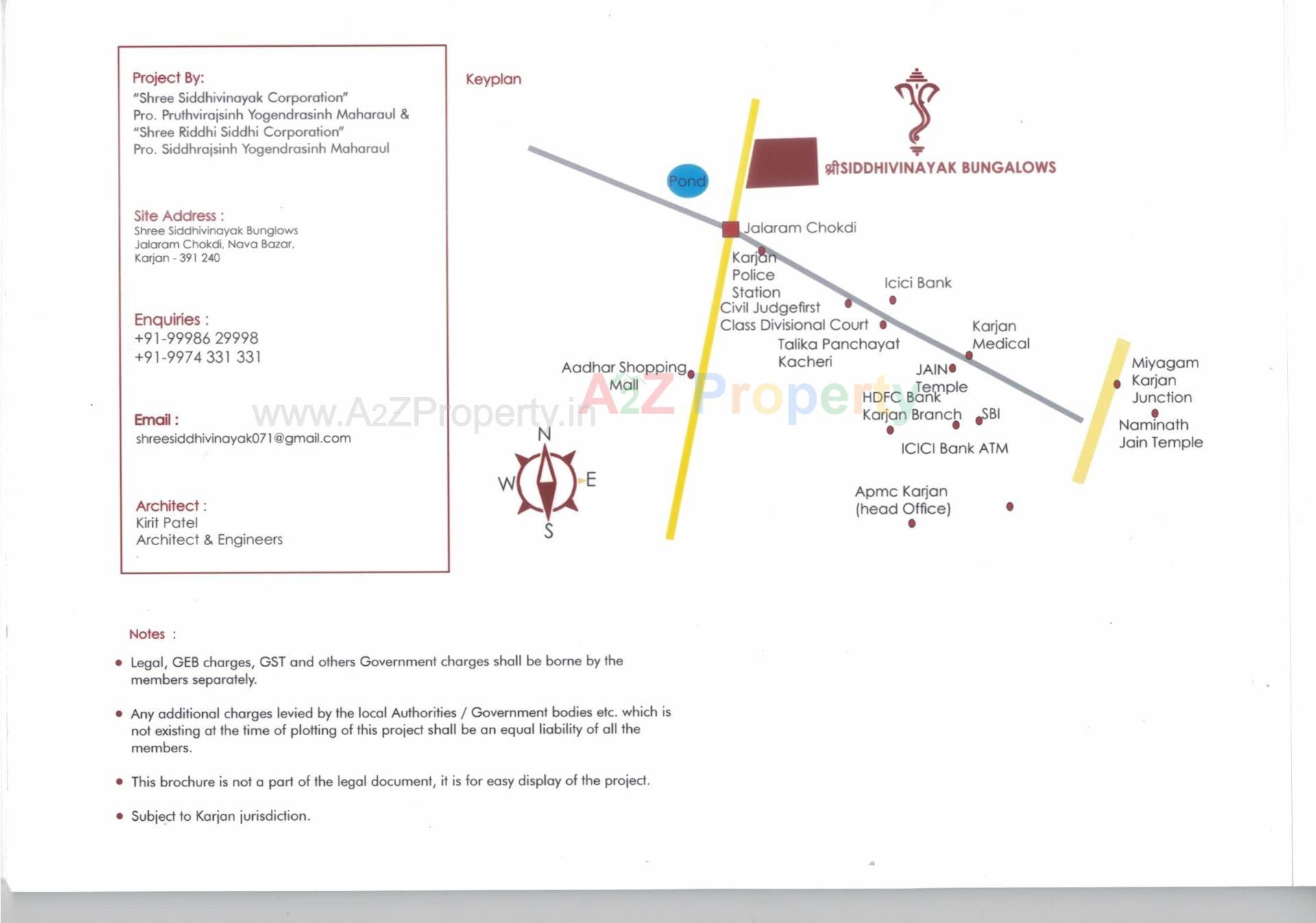  of real estate project Shree Siddhivinayak Bunglows located at Karjan, Vadodara, Gujarat