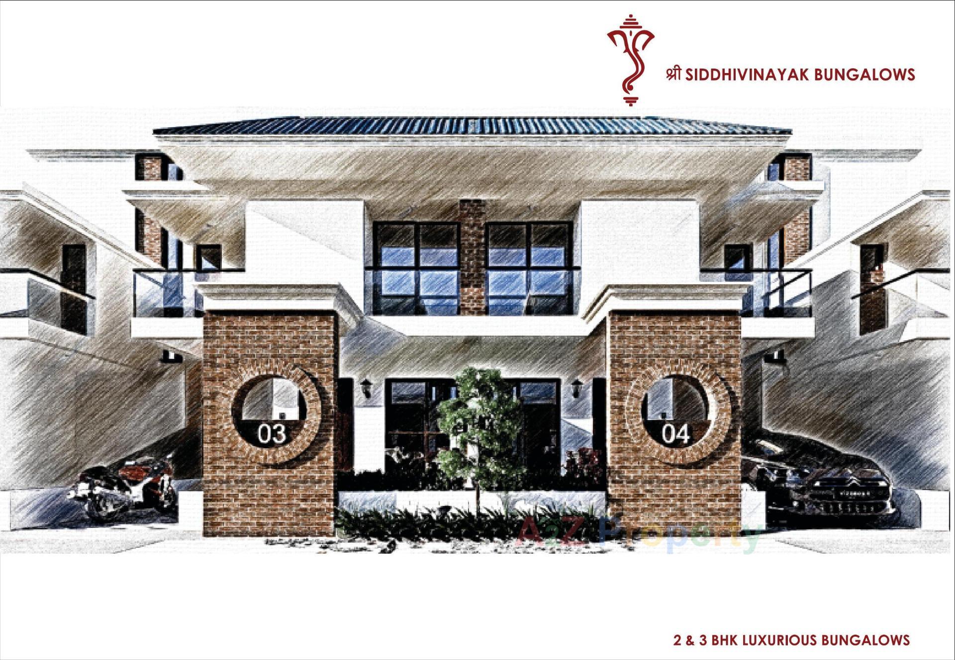 3D Elevation of real estate project Shree Siddhivinayak Bunglows located at Karjan, Vadodara, Gujarat