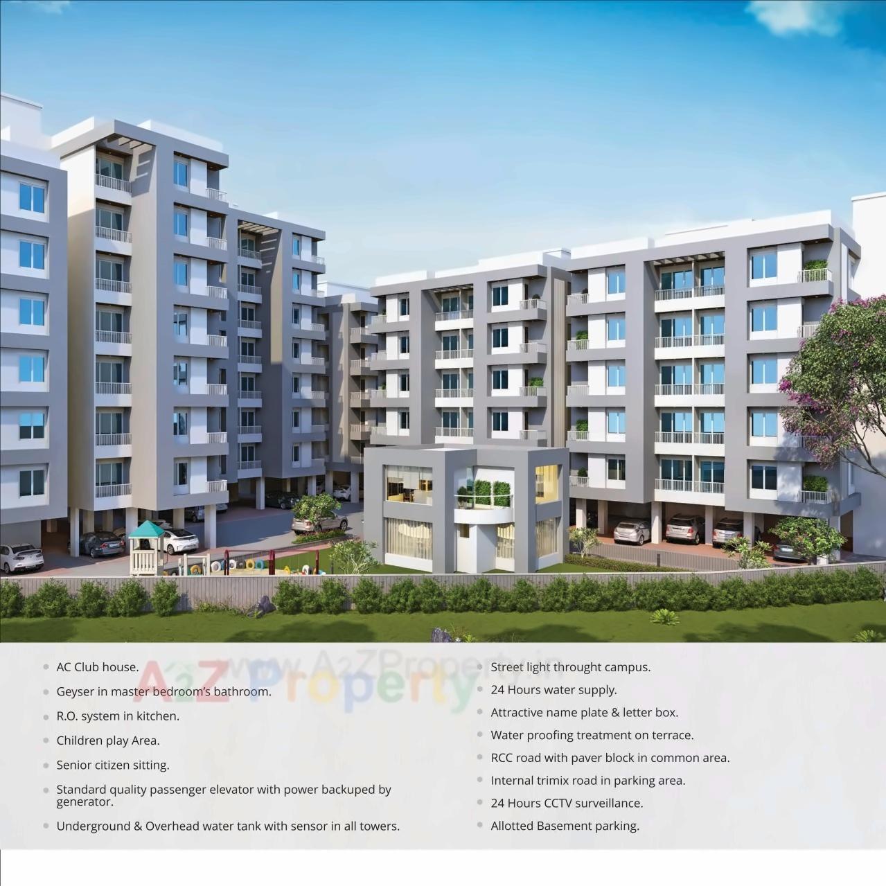 3D Elevation of real estate project Shree Siddhnath Paradise located at Bapod, Vadodara, Gujarat