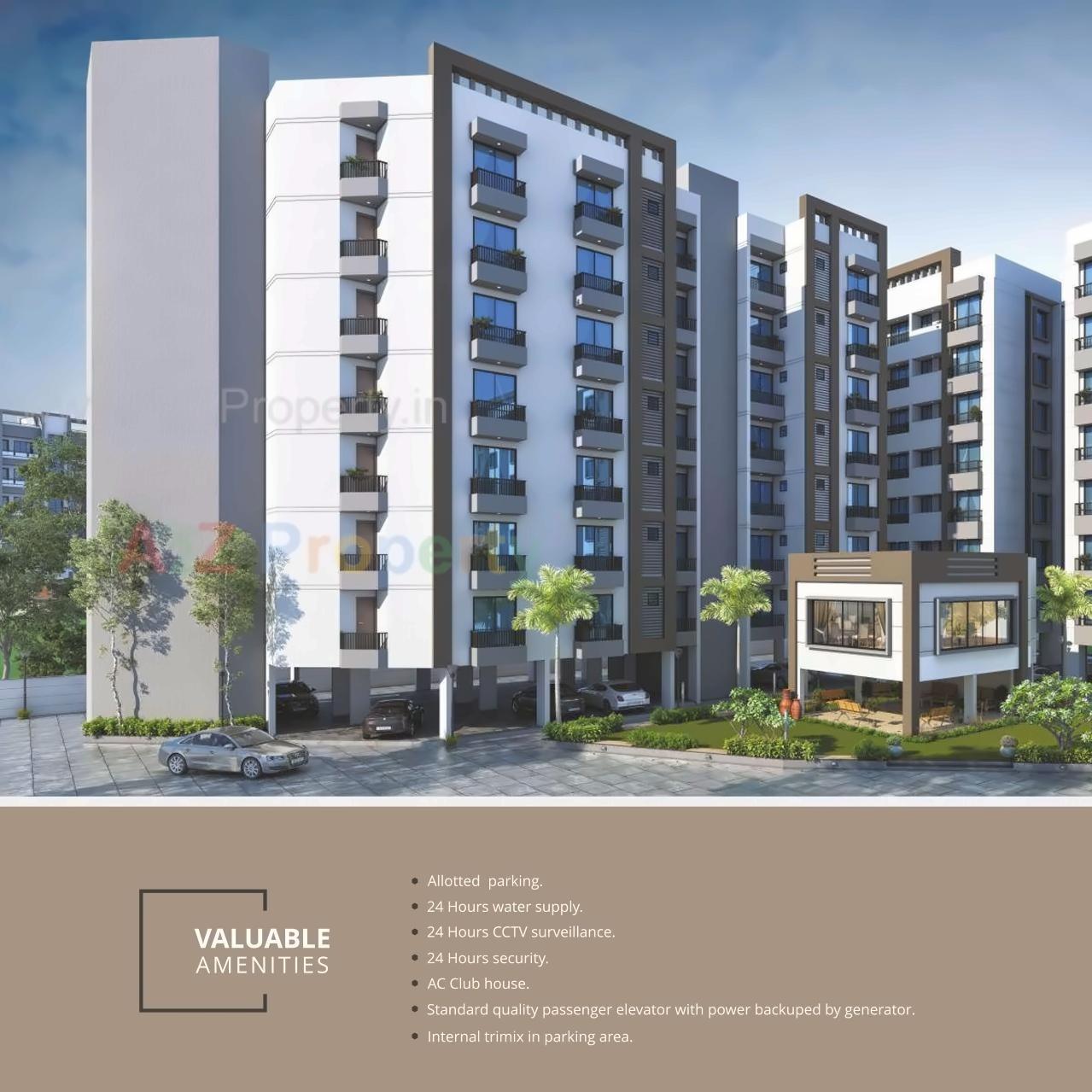 3D Elevation of real estate project Shree Siddhnath Park located at Vadodara, Vadodara, Gujarat