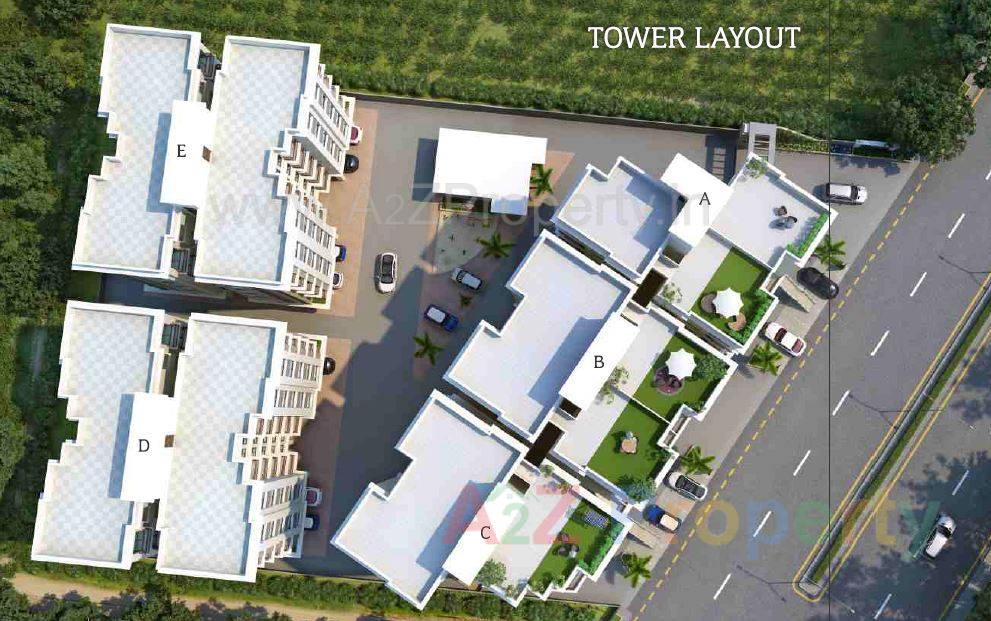 3D Elevation of real estate project Shree Siddhnath Platinum located at Bapod, Vadodara, Gujarat