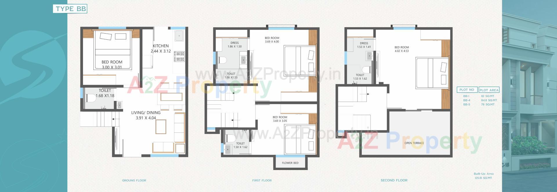 Layout of real estate project Shree Siddhnath Prime located at Ankhol, Vadodara, Gujarat