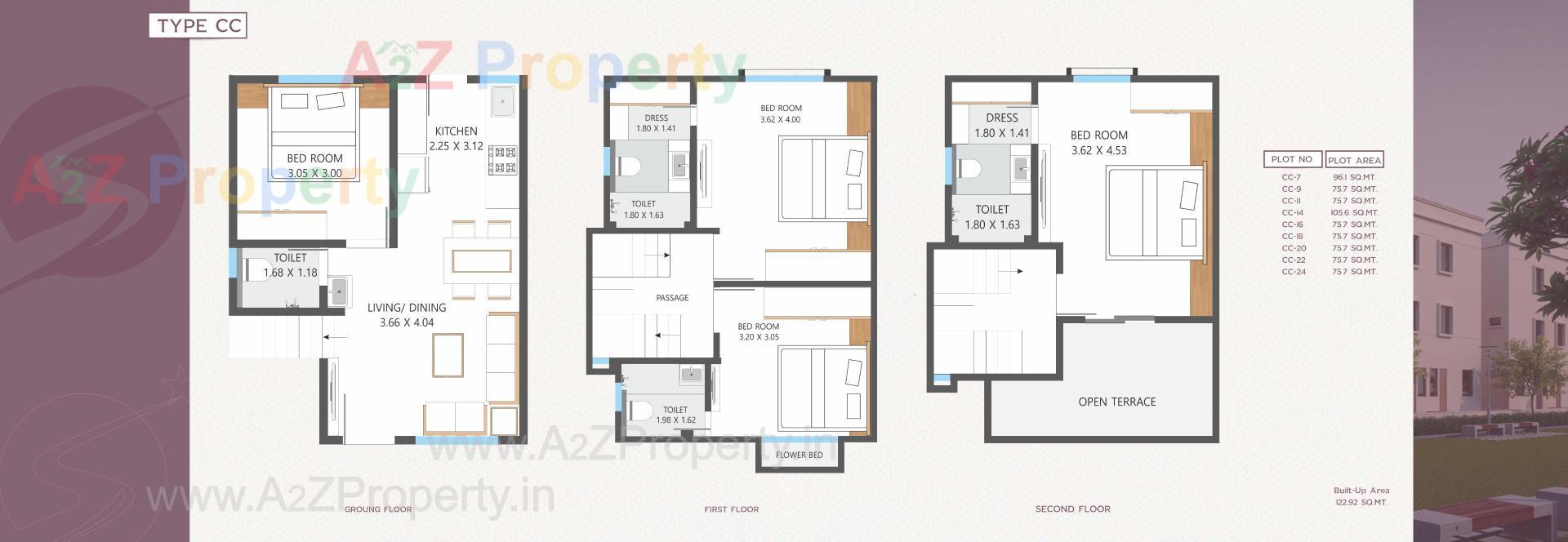 Layout of real estate project Shree Siddhnath Prime located at Ankhol, Vadodara, Gujarat