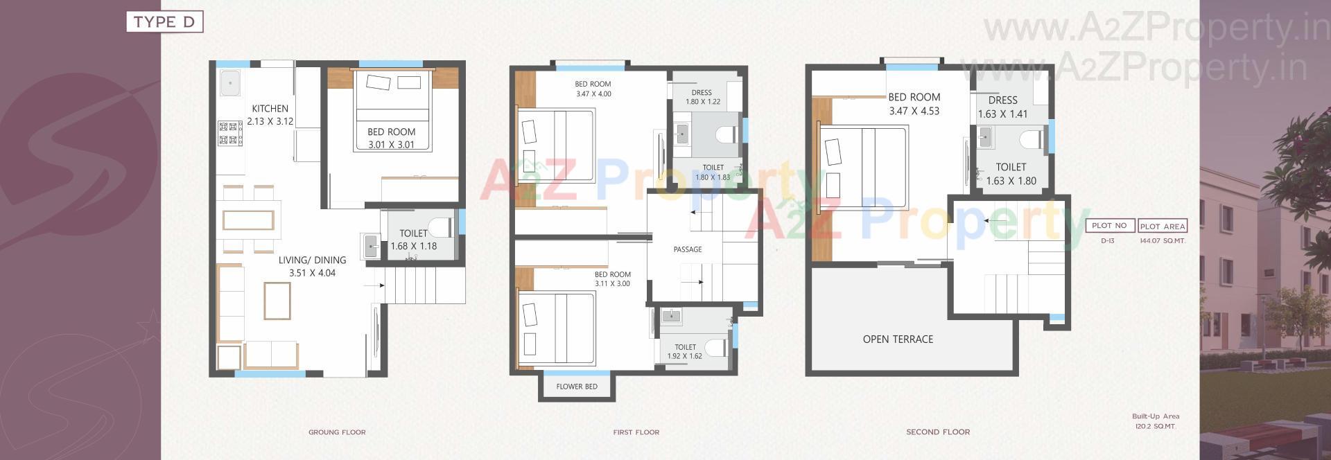 Layout of real estate project Shree Siddhnath Prime located at Ankhol, Vadodara, Gujarat