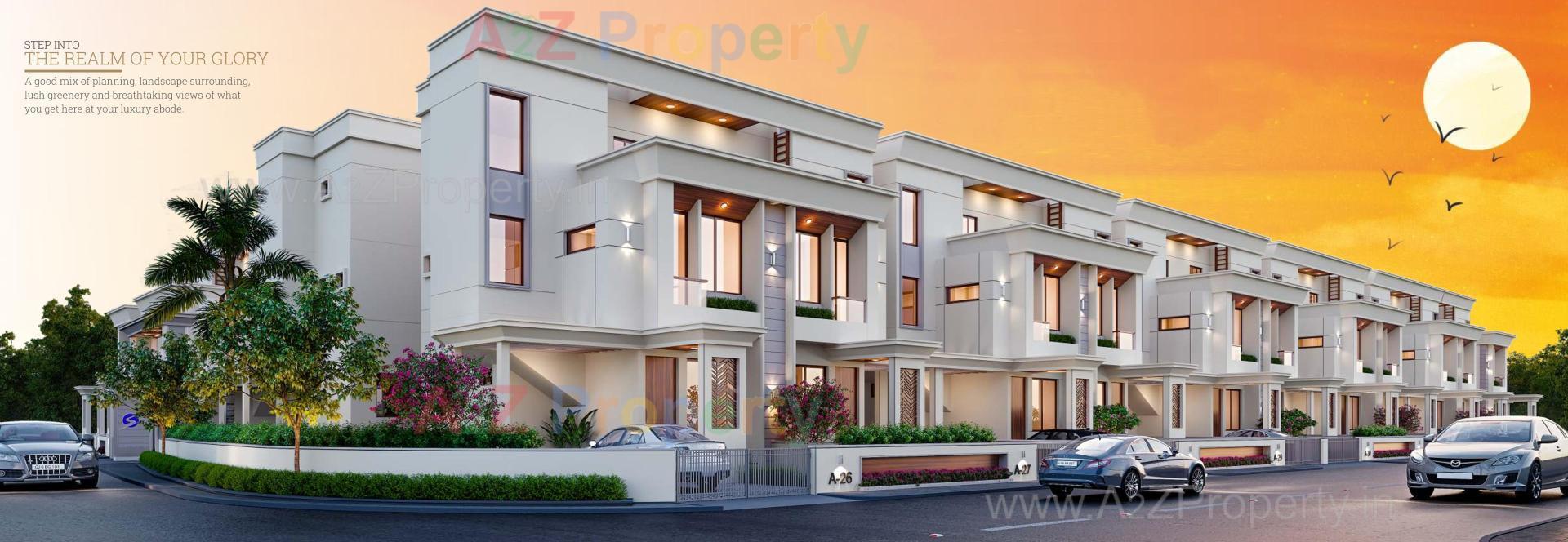3D Elevation of real estate project Shree Siddhnath Prime located at Ankhol, Vadodara, Gujarat
