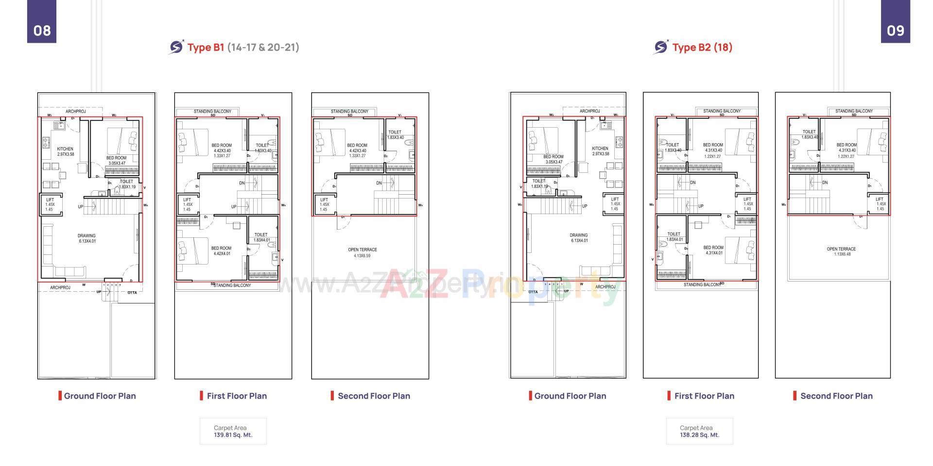 Layout of real estate project Shree Siddhnath Primero located at Tarsali, Vadodara, Gujarat