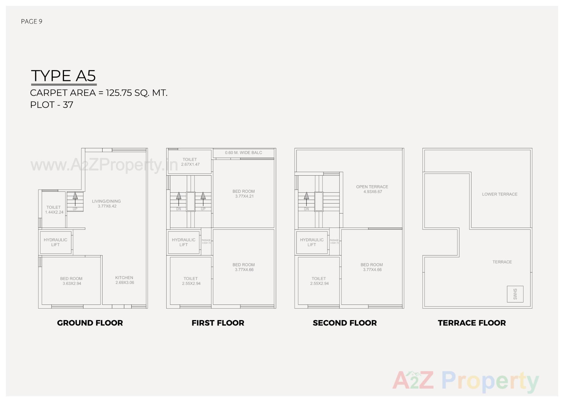 Layout of real estate project Shree Siddhnath Prospero located at Ankhol, Vadodara, Gujarat