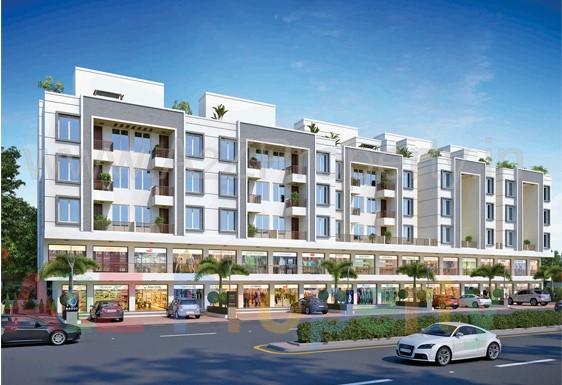 3D Elevation of real estate project Shree Swaminarayan Niketan located at Bapod, Vadodara, Gujarat