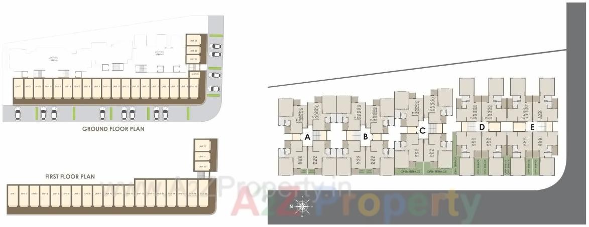 Layout of real estate project Shree Swaminarayan Niketan located at Bapod, Vadodara, Gujarat