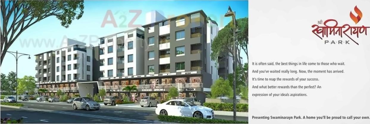 3D Elevation of real estate project Shree Swaminarayan Park located at Bapod, Vadodara, Gujarat