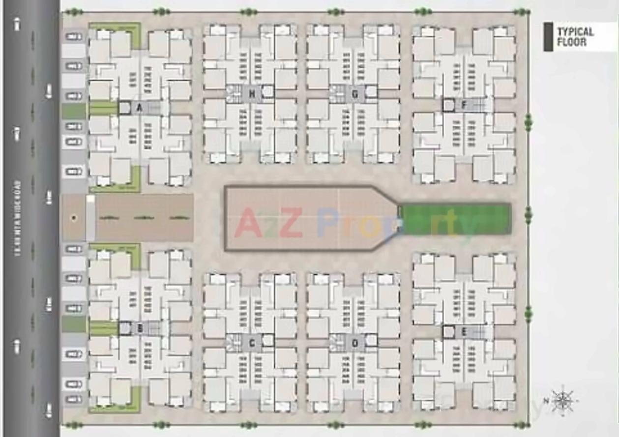 Layout of real estate project Shree Swaminarayan Park located at Bapod, Vadodara, Gujarat