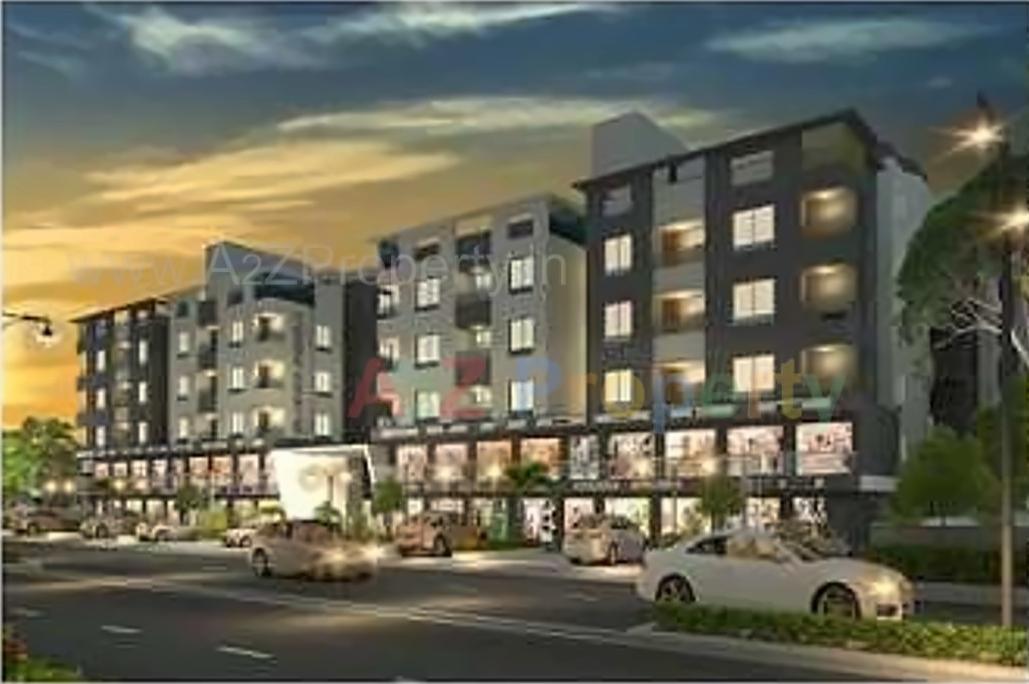 3D Elevation of real estate project Shree Swaminarayan Park located at Bapod, Vadodara, Gujarat