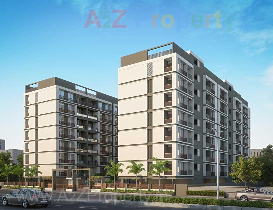 3D Elevation of real estate project Shree Two located at Bhayli, Vadodara, Gujarat