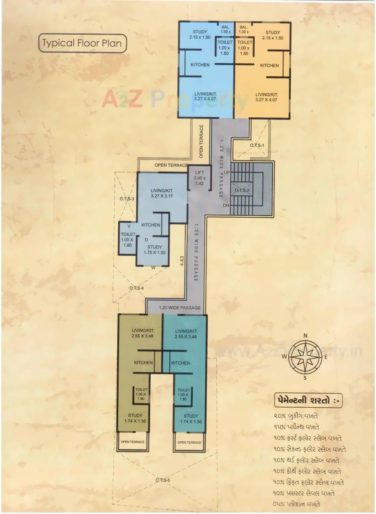 Layout of real estate project Shree Vinayak Flats located at Kasba, Vadodara, Gujarat