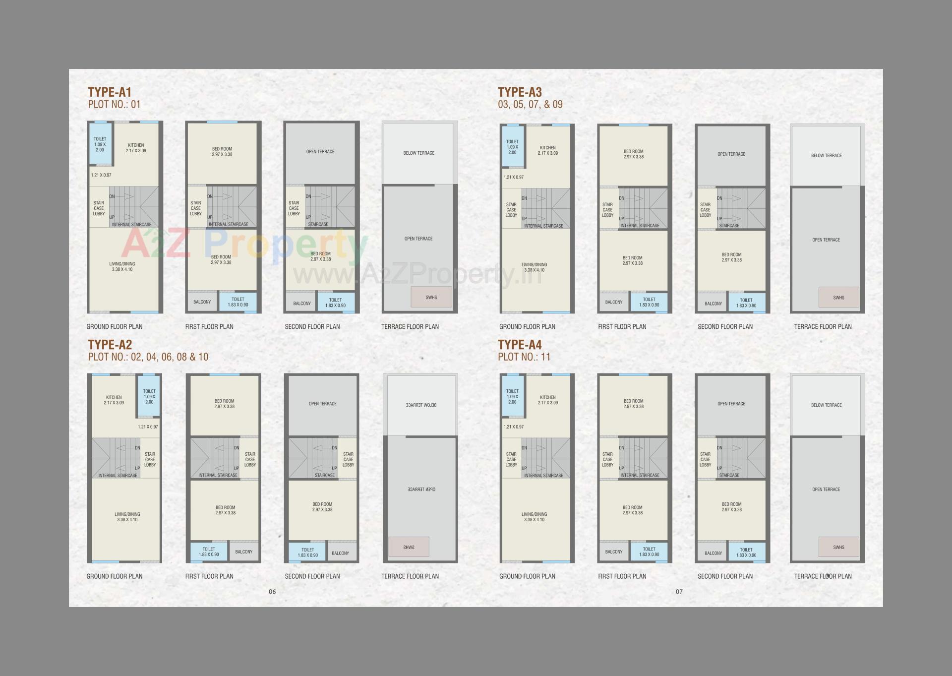 Layout of real estate project Shree Vinayak Residency located at Vadodara, Vadodara, Gujarat