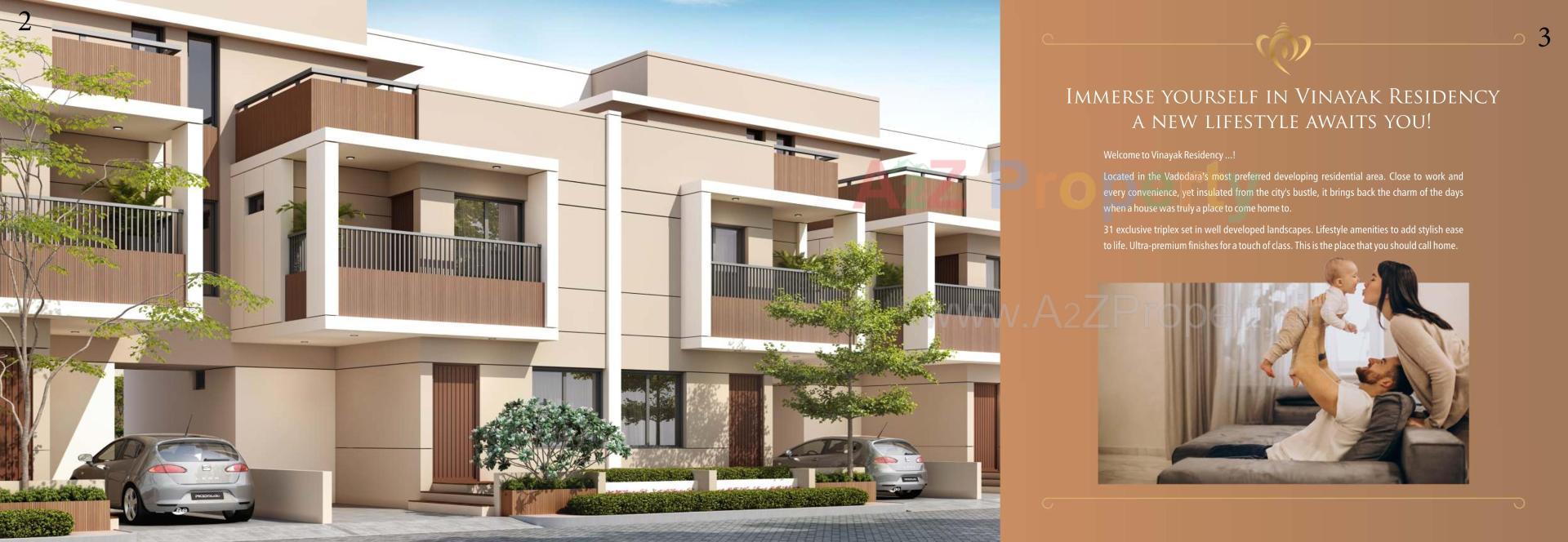 3D Elevation of real estate project Shree Vinayak Residency located at Makarpura, Vadodara, Gujarat