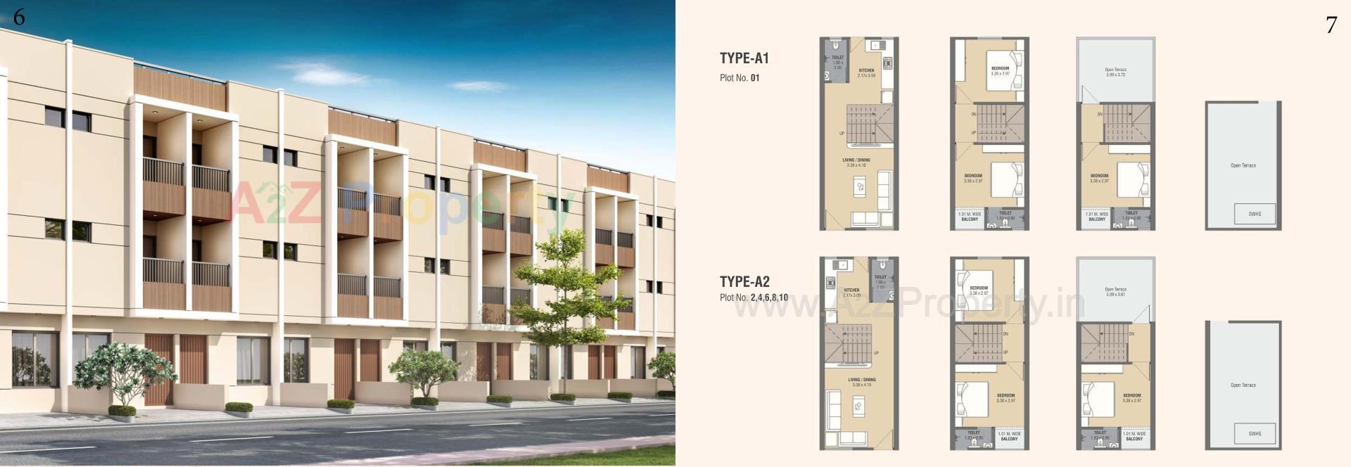 Layout of real estate project Shree Vinayak Residency located at Makarpura, Vadodara, Gujarat