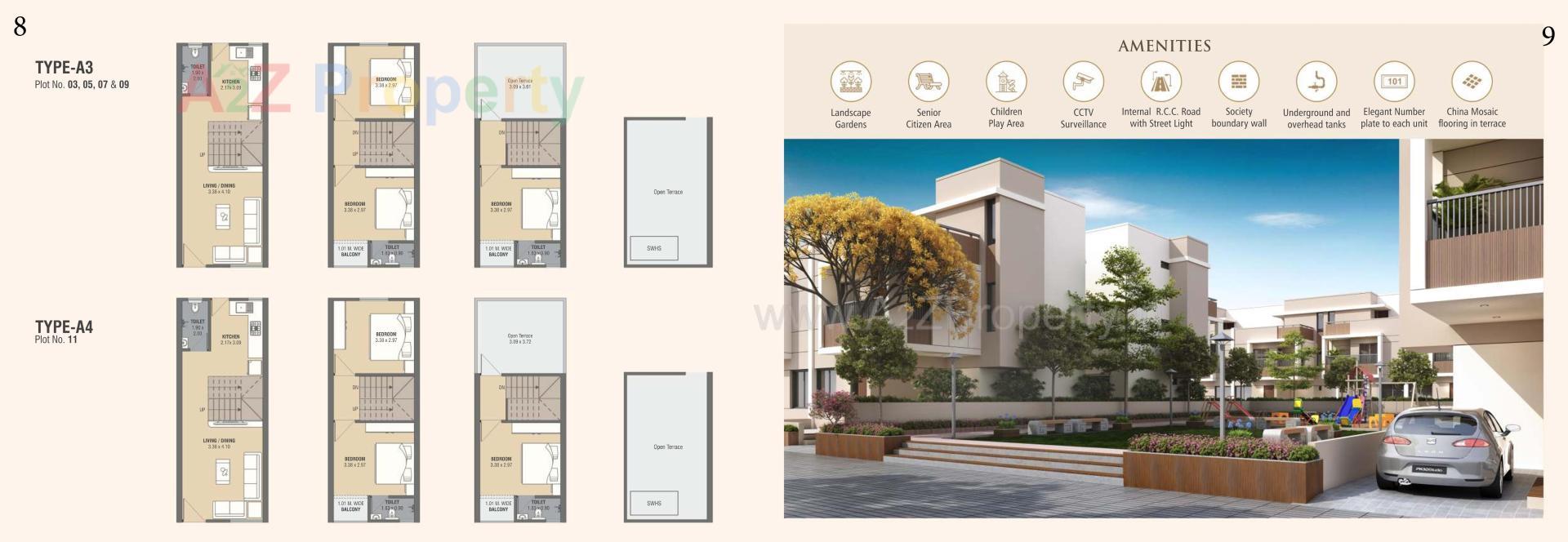 Layout of real estate project Shree Vinayak Residency located at Makarpura, Vadodara, Gujarat