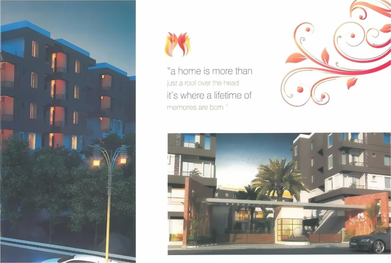 3D Elevation of real estate project Shree Yogi Darshan Tower located at Chhani, Vadodara, Gujarat