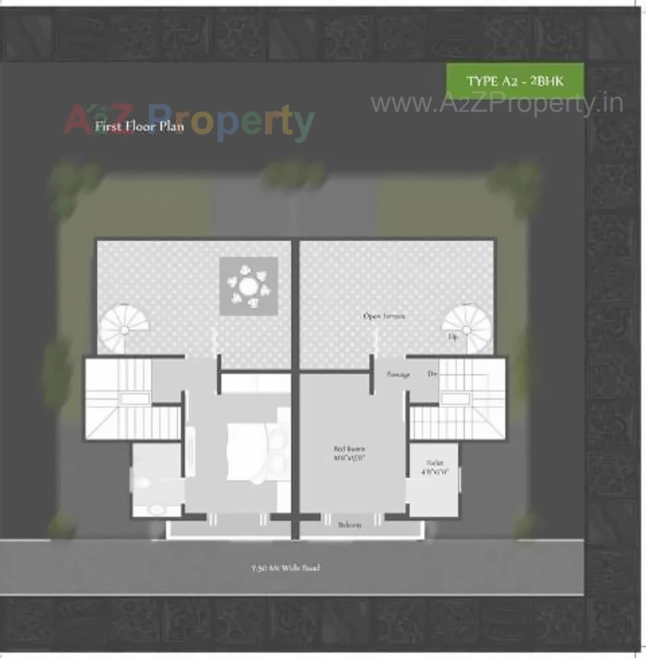 Layout of real estate project Shreeji Aangan located at Tarsali, Vadodara, Gujarat