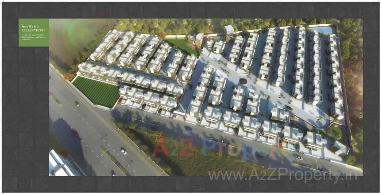 3D Elevation of real estate project Shreeji Aangan located at Tarsali, Vadodara, Gujarat