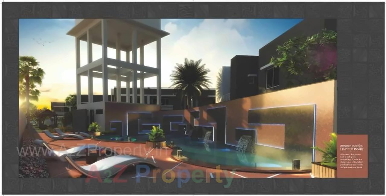 3D Elevation of real estate project Shreeji Aangan located at Tarsali, Vadodara, Gujarat