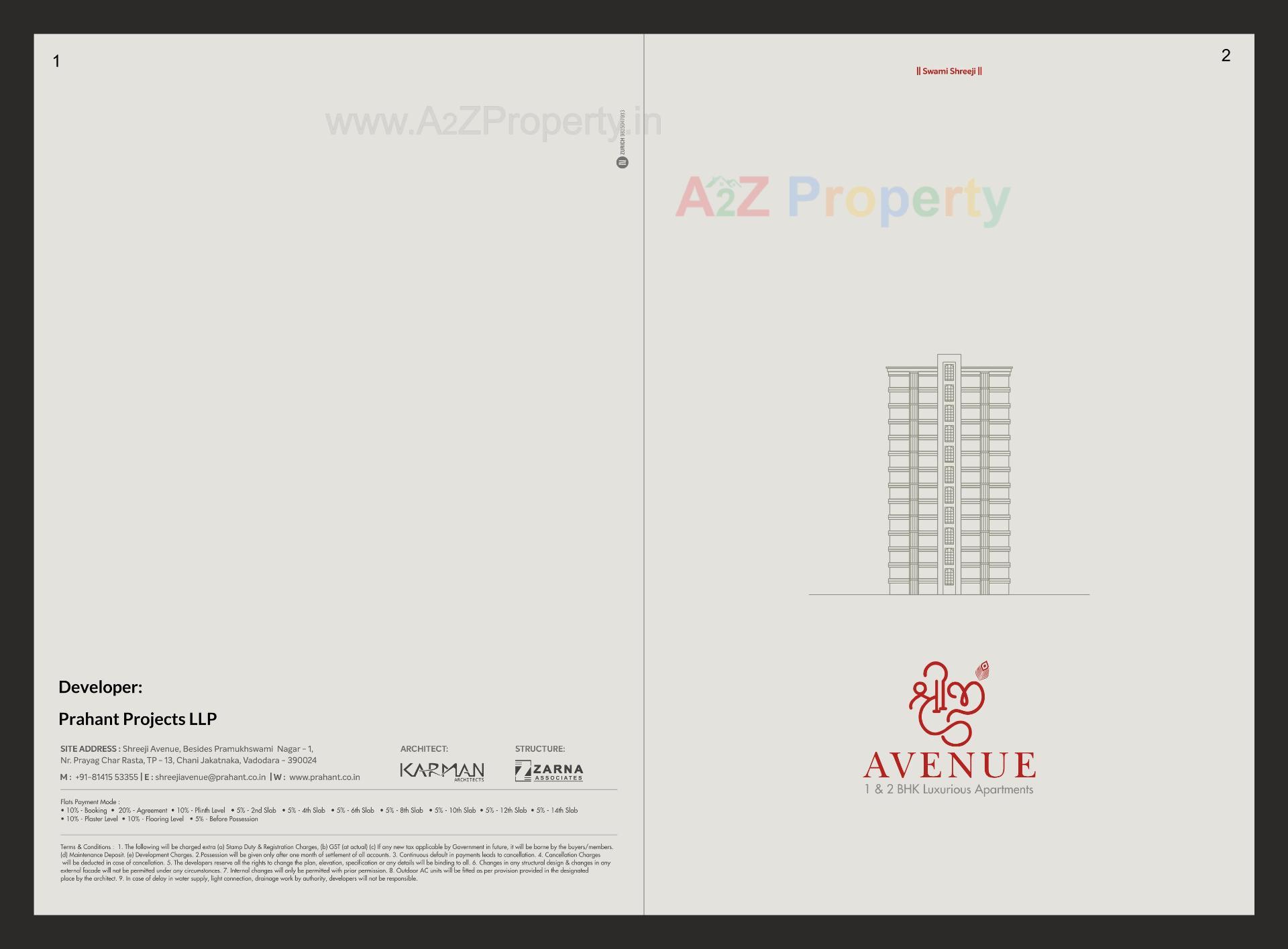  of real estate project Shreeji Avenue located at Chhani, Vadodara, Gujarat