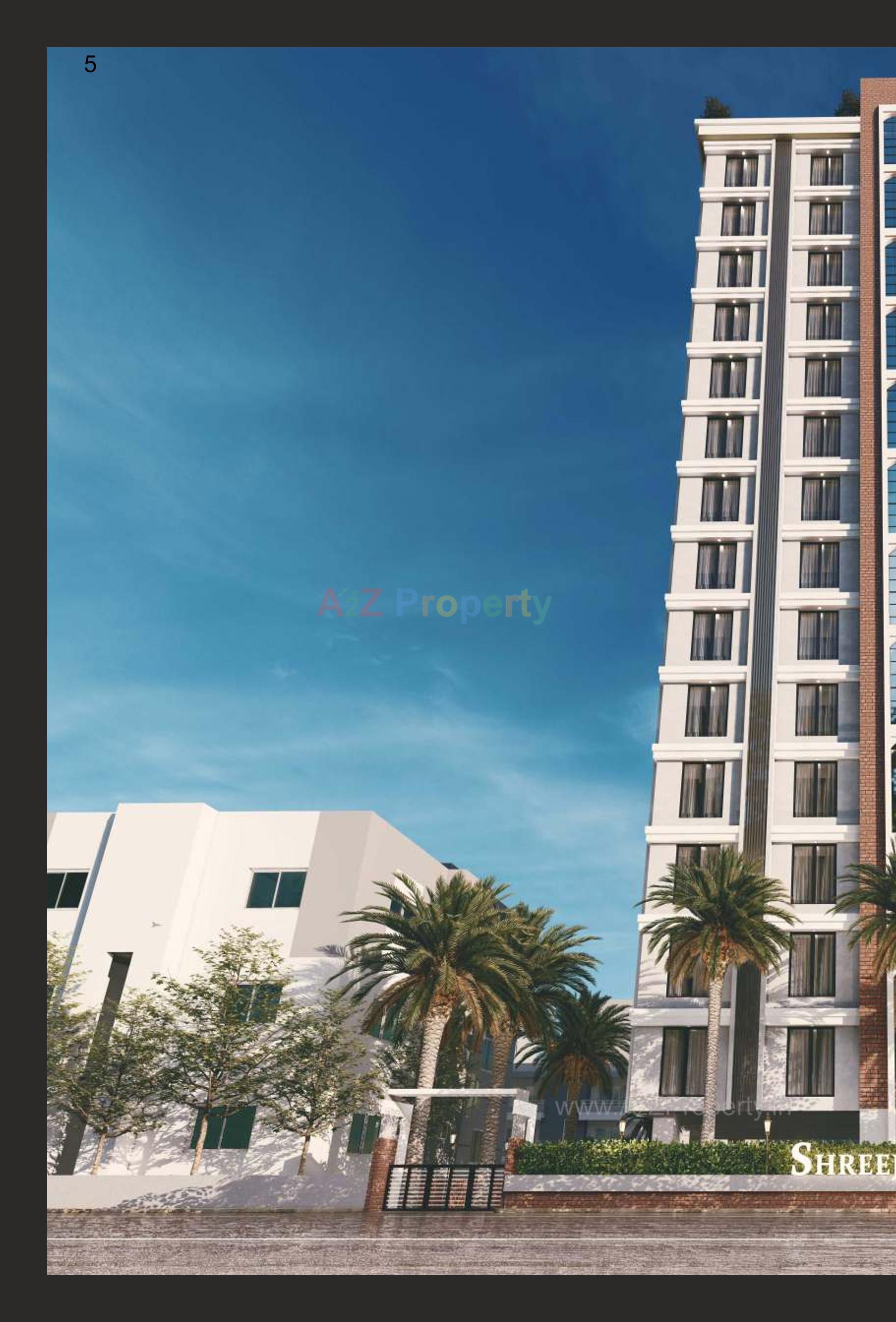 3D Elevation of real estate project Shreeji Avenue located at Chhani, Vadodara, Gujarat