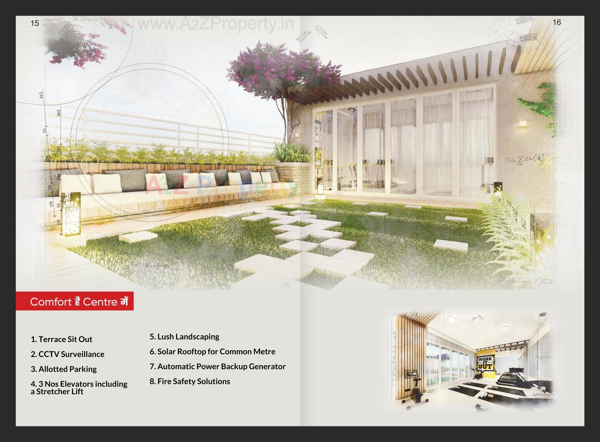 3D Elevation of real estate project Shreeji Avenue located at Chhani, Vadodara, Gujarat